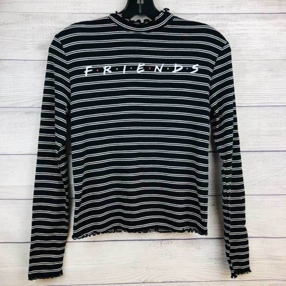 Friends Tops - Friends 90's Shirt Long Sleeve Striped size Medium